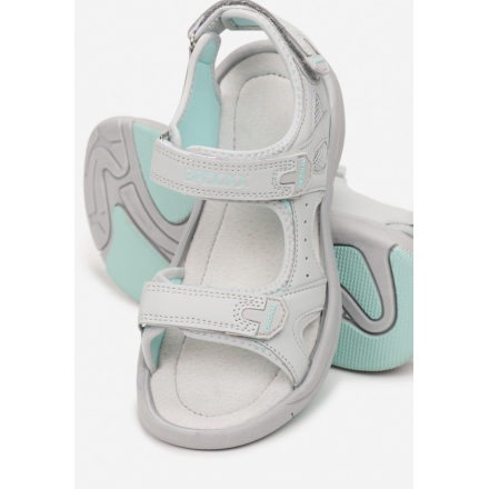 Gray and Mint Sandals 7SD9167 7SD9167-443-grey/mint